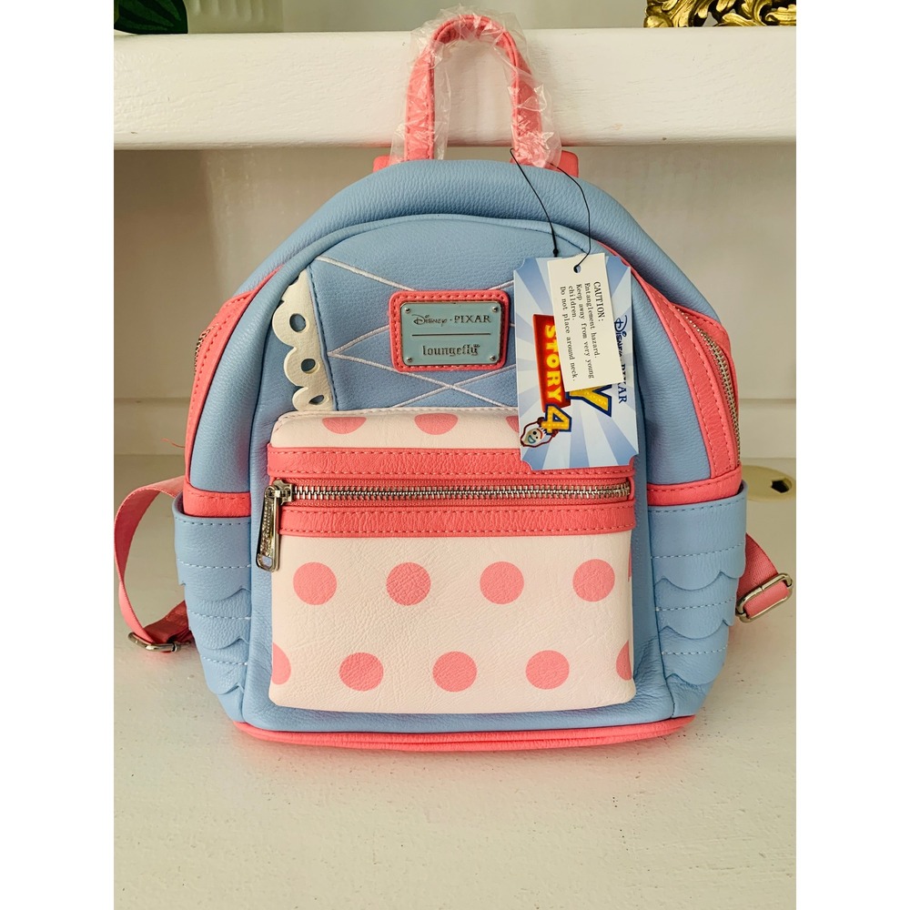 Loungefly Mini Backpack Womens OS Blue Pink Toy Story 4 Bo Peep Cosplay NWT